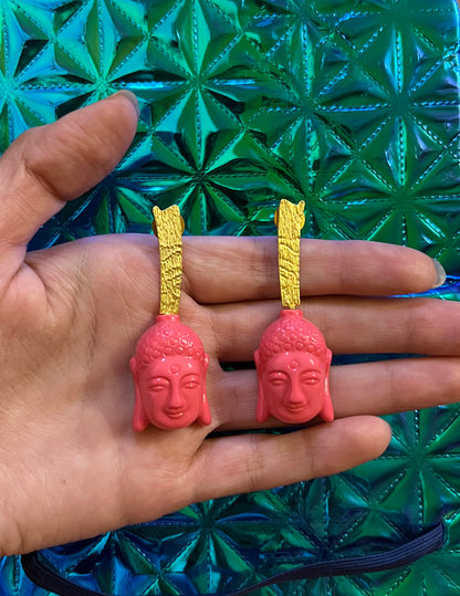 Buddha Gold Plated Earrings