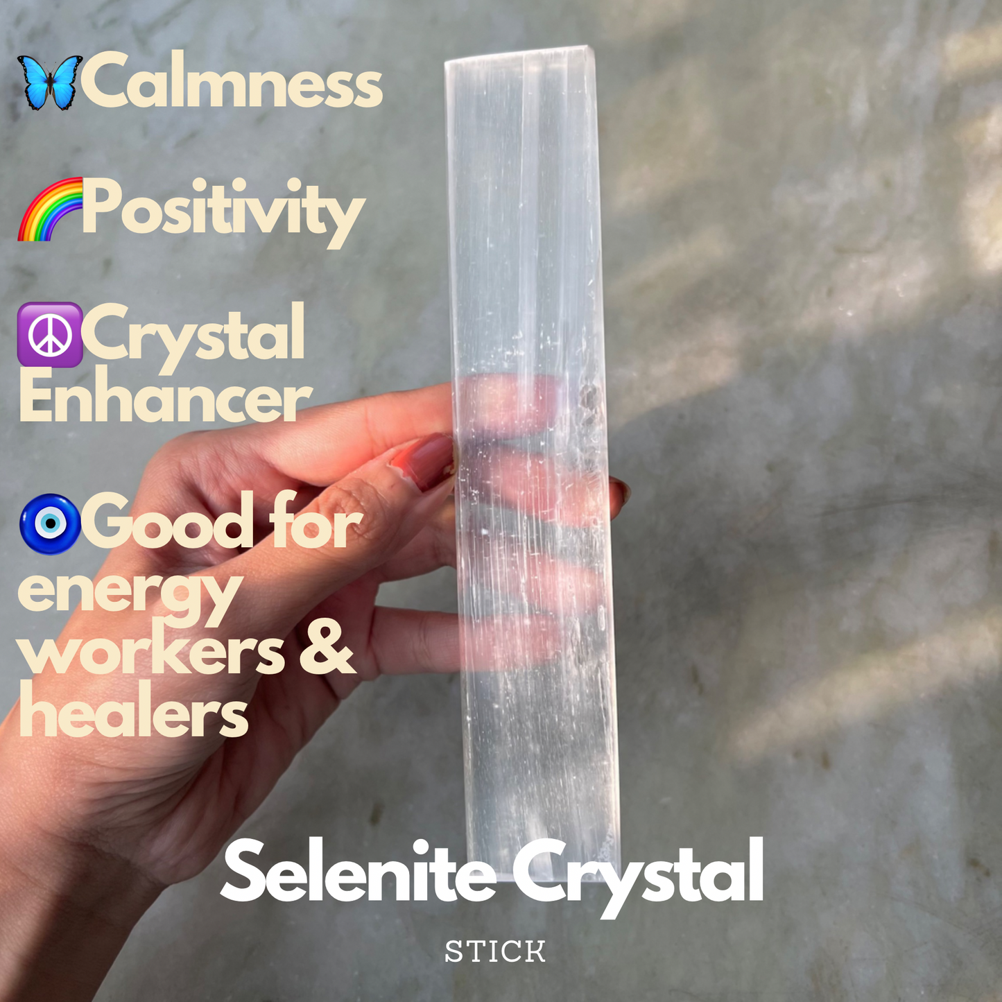 Selenite Crystal Charging Stick/Wand