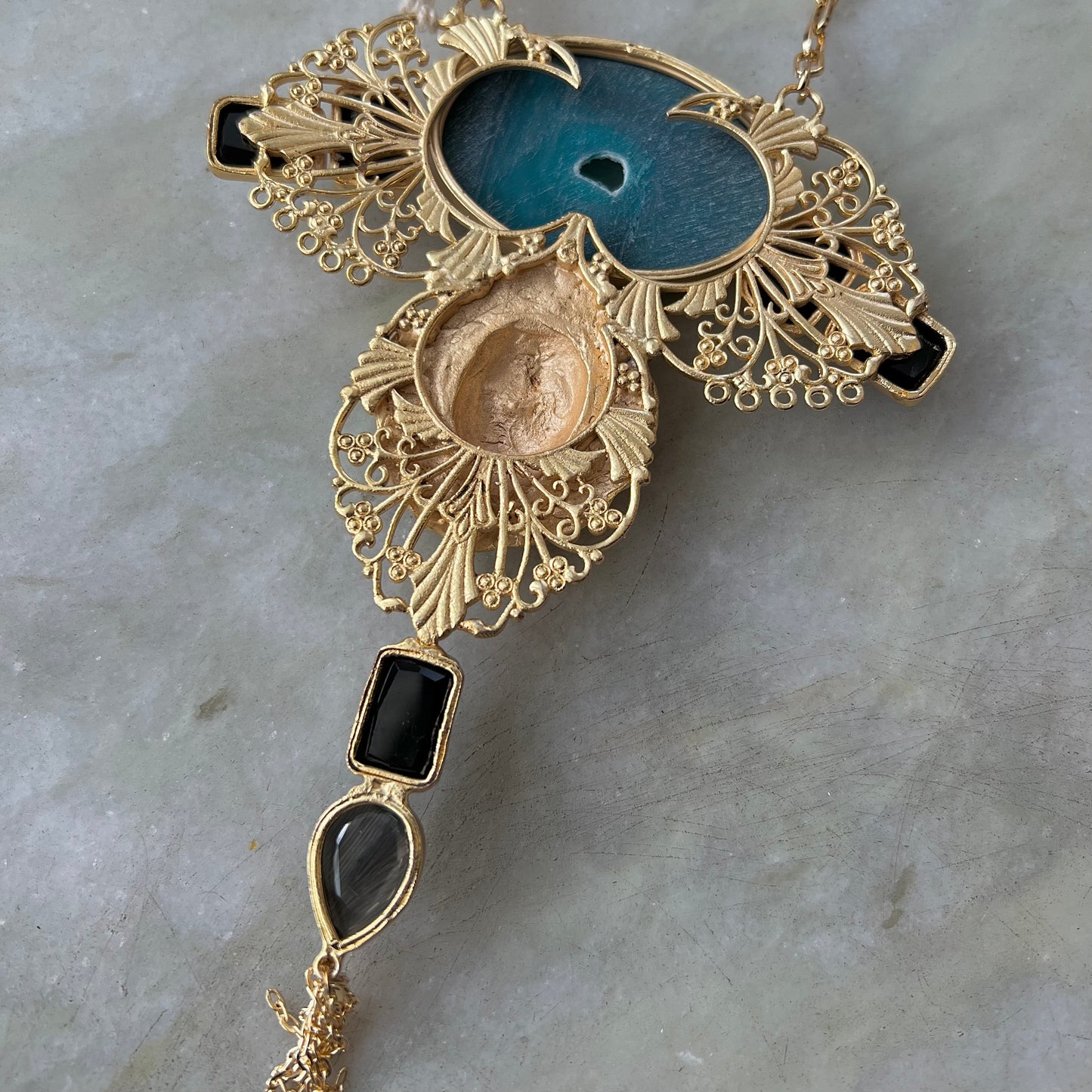 Lion Zeta Statement Gold Plated Collectible Nexklace