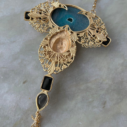 Lion Zeta Statement Gold Plated Collectible Nexklace