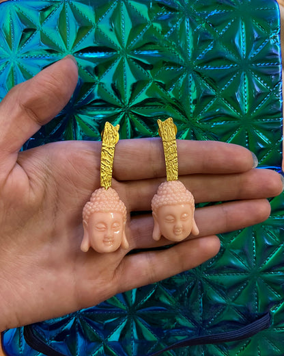 Buddha Gold Plated Earrings