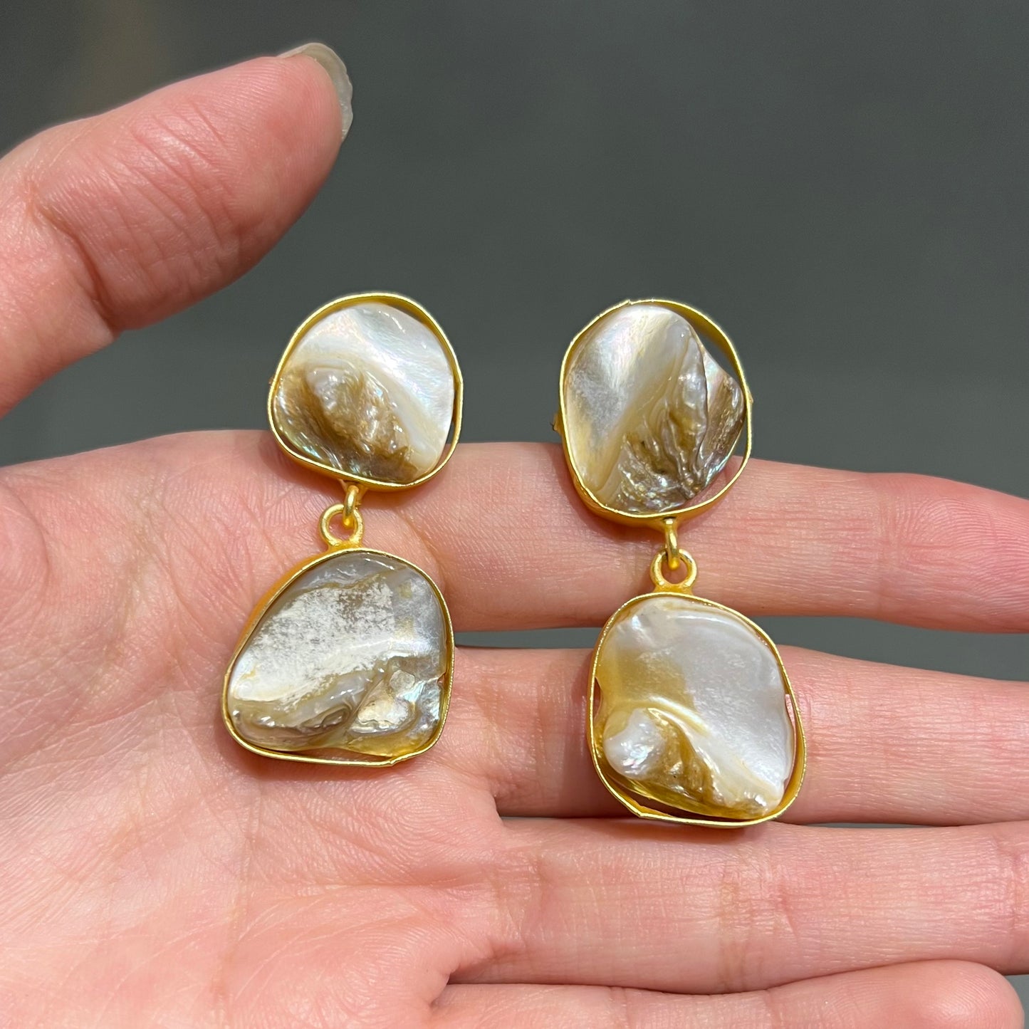 Princess Luma Mother of Pearl Drop Earrings