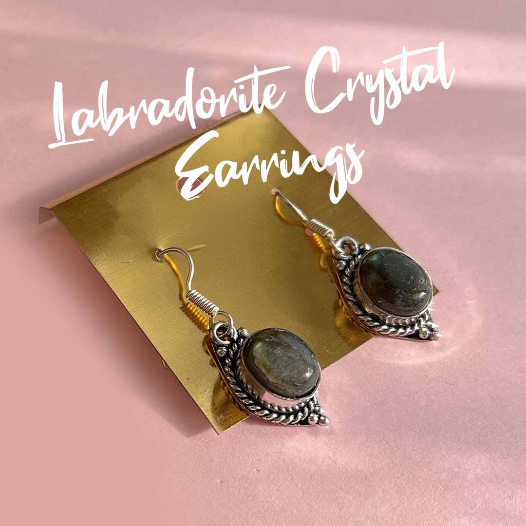 Labradorite Crystal Earrings