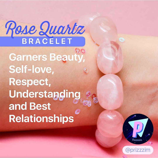 Rose Quartz Crystal Tumble Bracelet