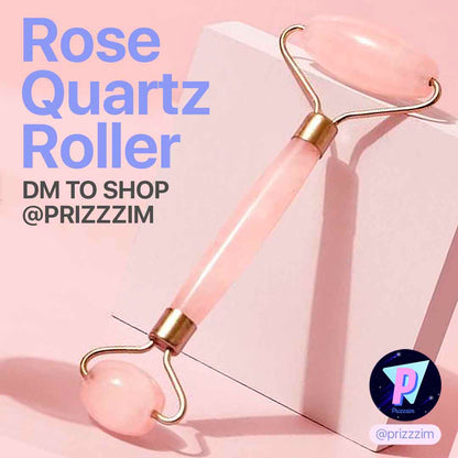 Rose Quartz Crystal Roller for Facial Massage